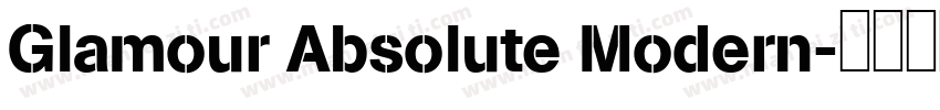 Glamour Absolute Modern字体转换